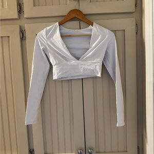 Garage White Long Sleeve Top